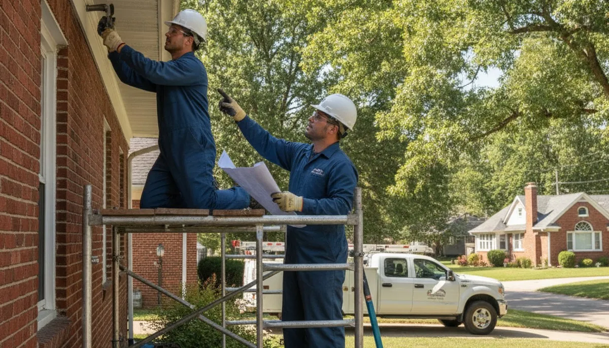 Plumber repairing a leak in Kansas City, KS for plumbing repair service