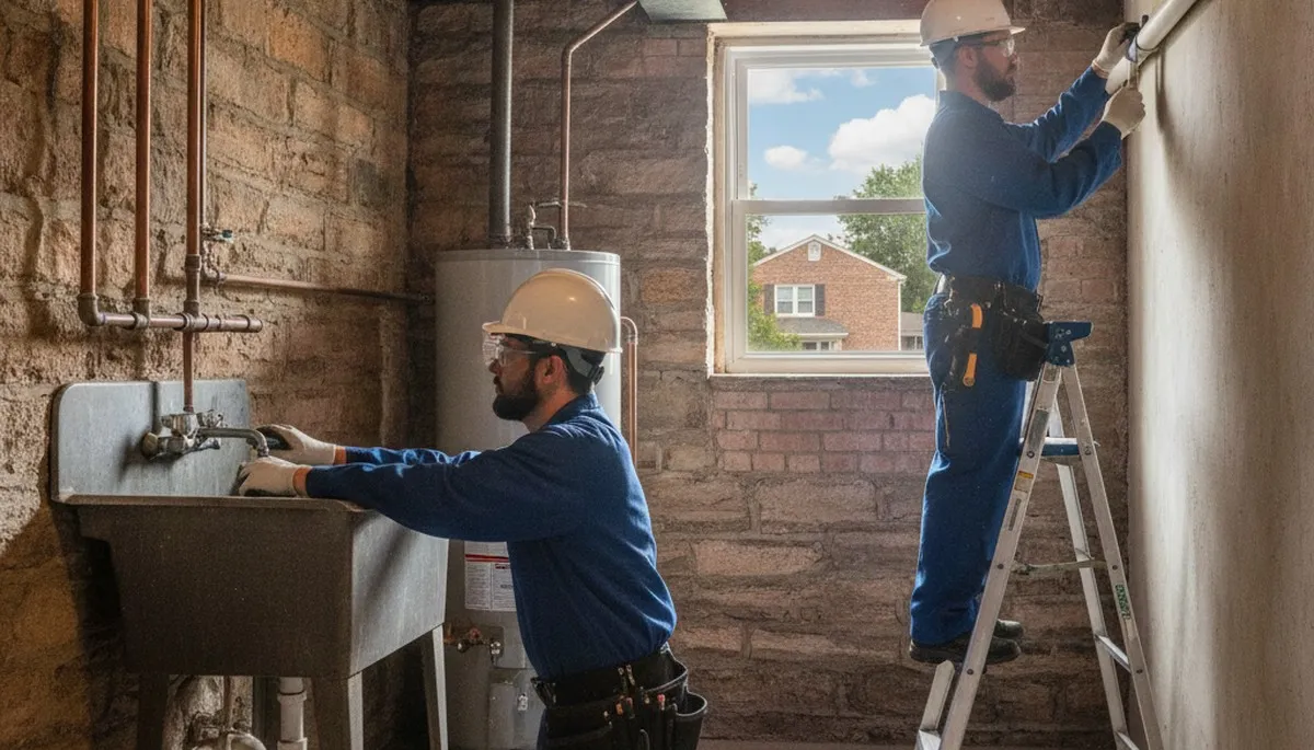 Kansas City, KS plumber repairing a plumbing issue for a local home or business