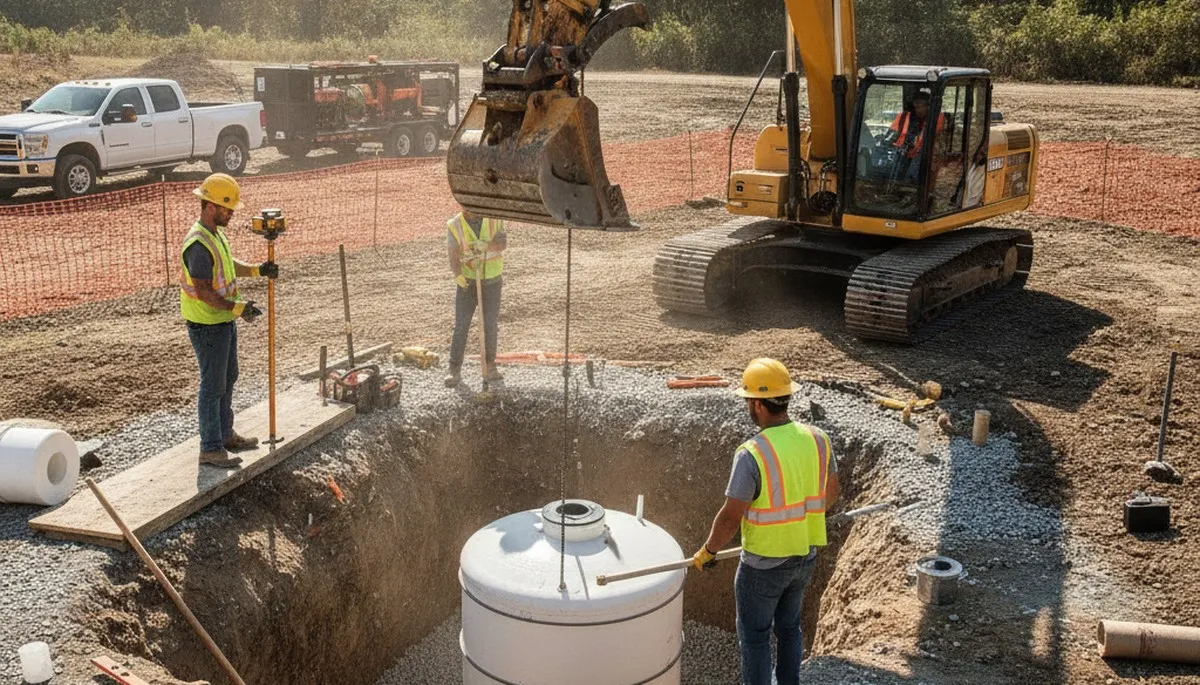 Septic tank installation for Kansas City, KS homes by professional plumbers