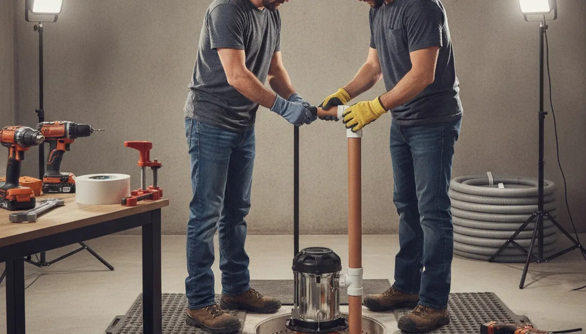 Kansas City, KS plumbers install a sump pump to protect a home basement from flooding